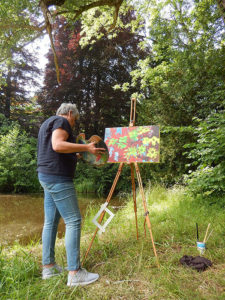 creatief breda workshop buiten schilderen Wolfslaar Margot Maaskant